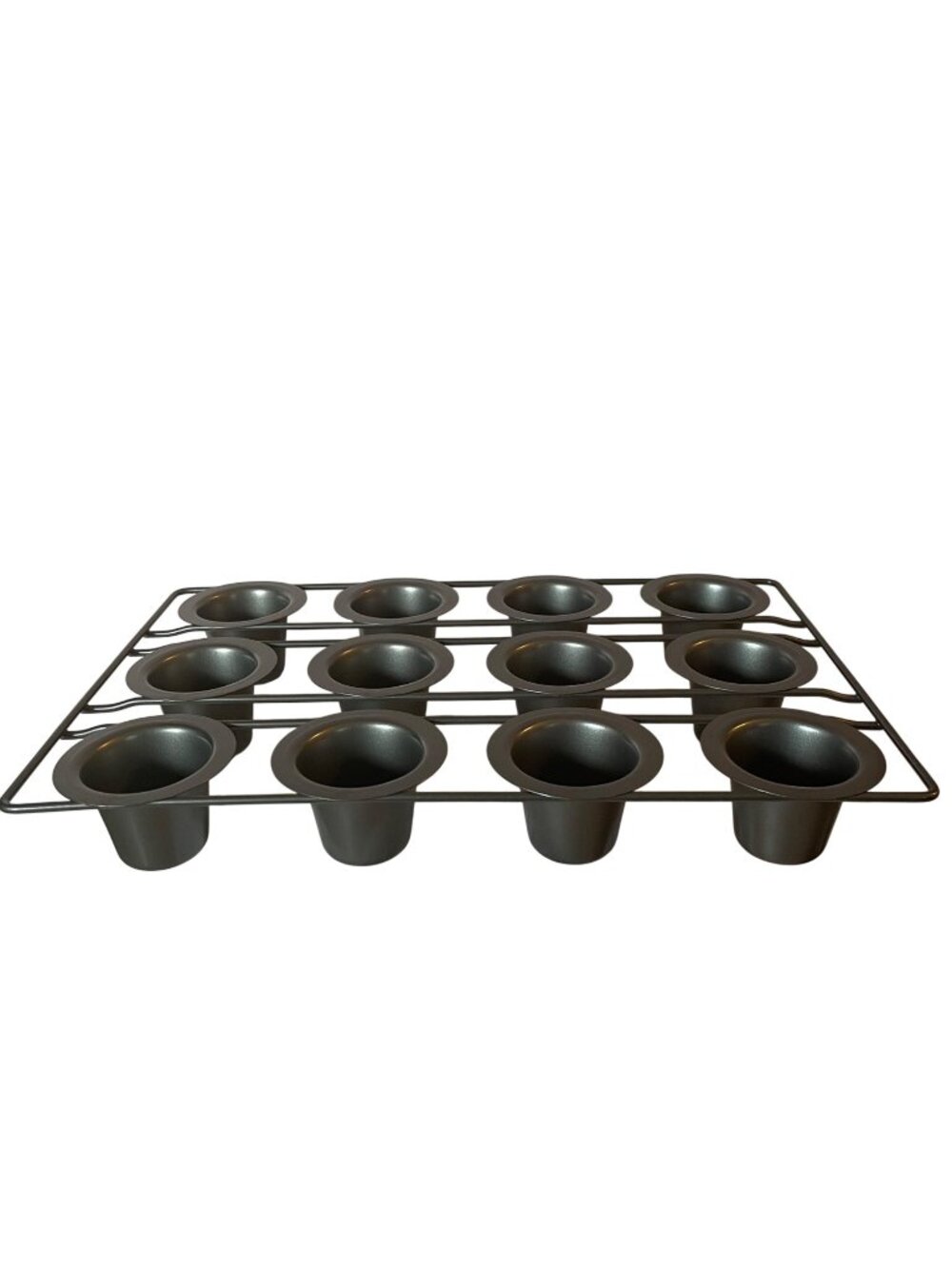 Chicago Metallic 12- Cup Mini Popover Pan Non-Stick Professional Bakeware 16"